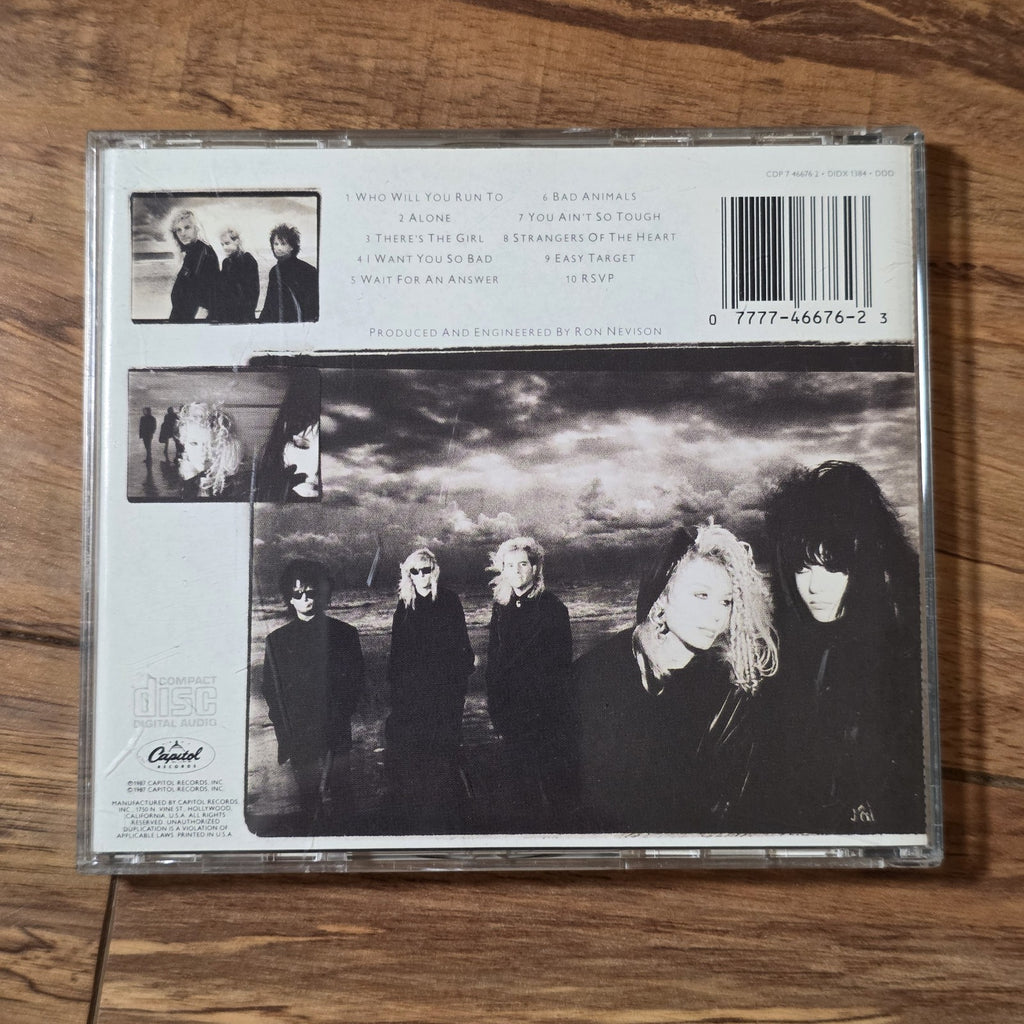 Heart - Bad Animals CD Album 1987 Hard Rock Pop Rock