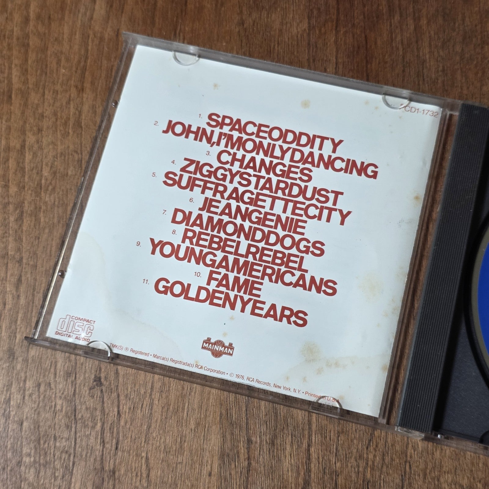 David Bowie - ChangesOneBowie CD Compilation 1976 Rock Japan Import Rare HTF