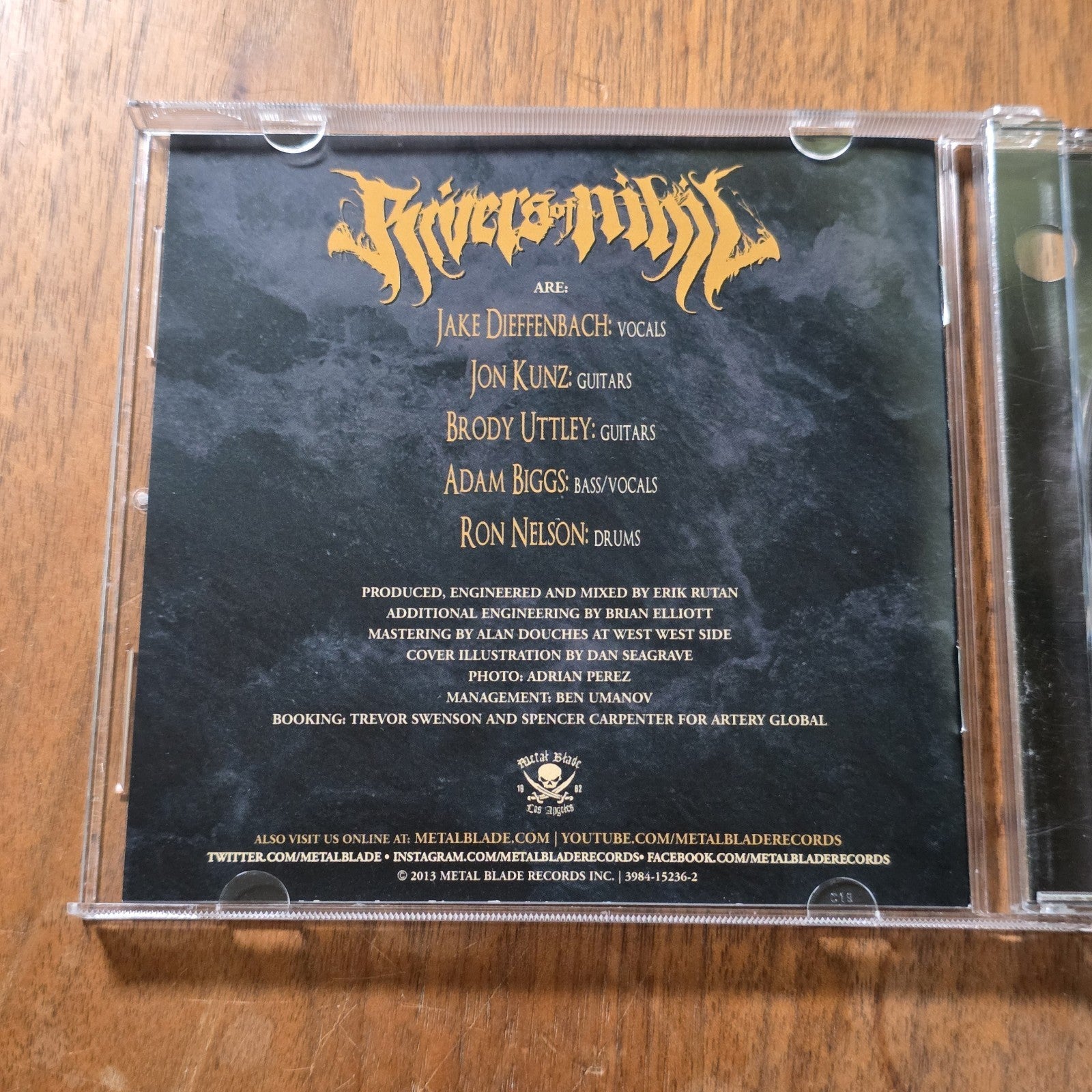 Rivers Of Nihil - The Conscious Seed Of Light CD Album 2013 Death Metal