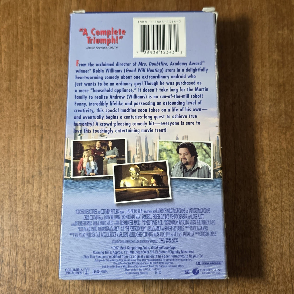 Bicentennial Man VHS 2000 Sci-Fi Robin Williams