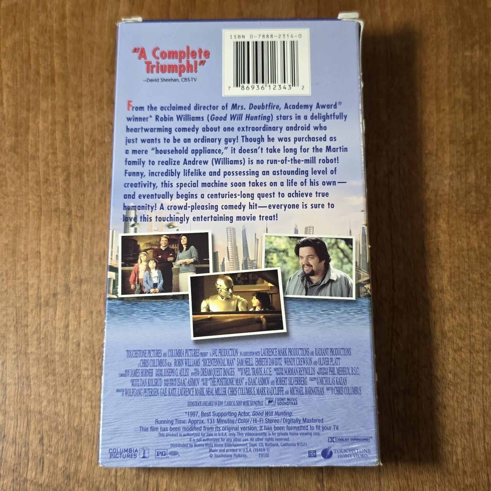 Bicentennial Man VHS 2000 Sci-Fi Robin Williams