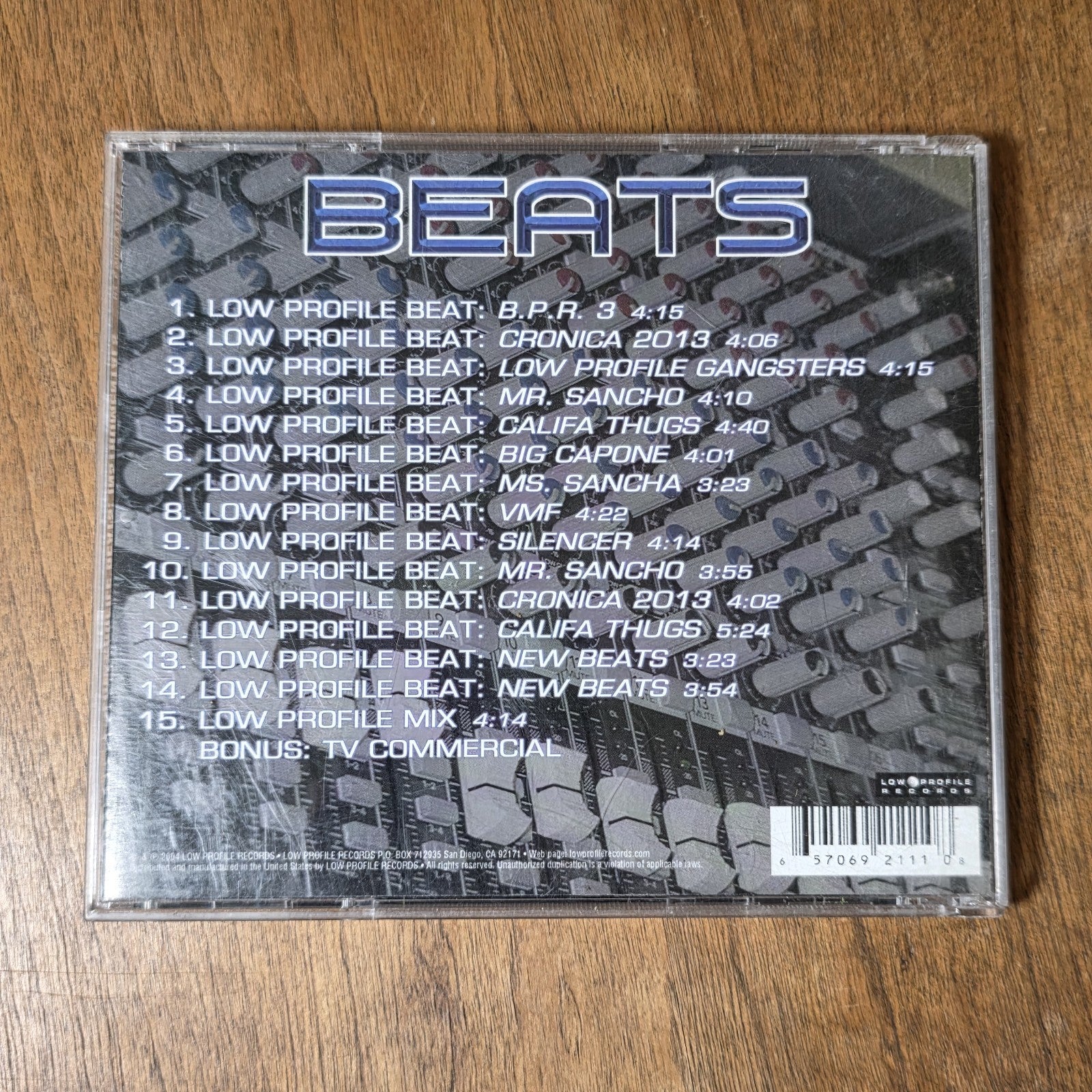 Low Profile - Instrumentals Vol. 2 CD 2004 Chicano Rap Funk Soul Beats HTF