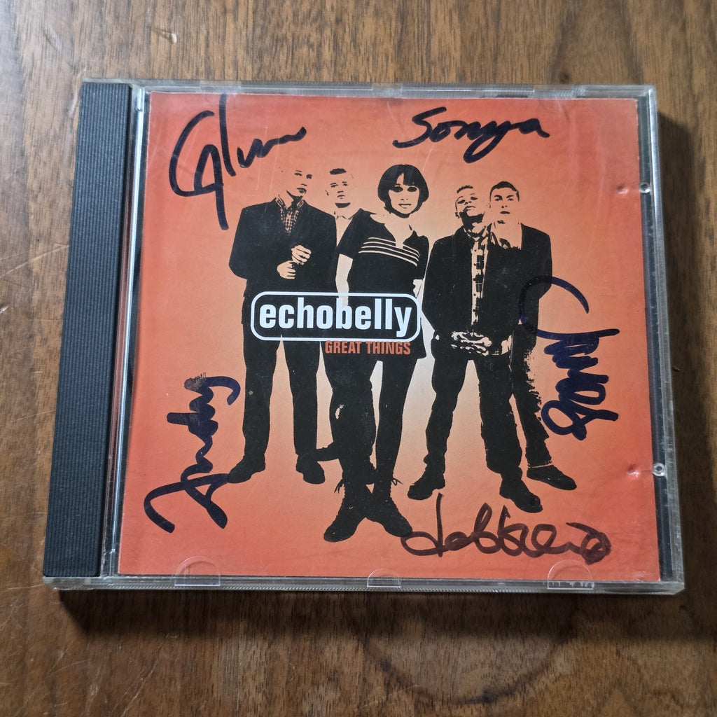 Echobelly - Great Things CD Single 1995 Britpop Promo Signed Autographed HTF