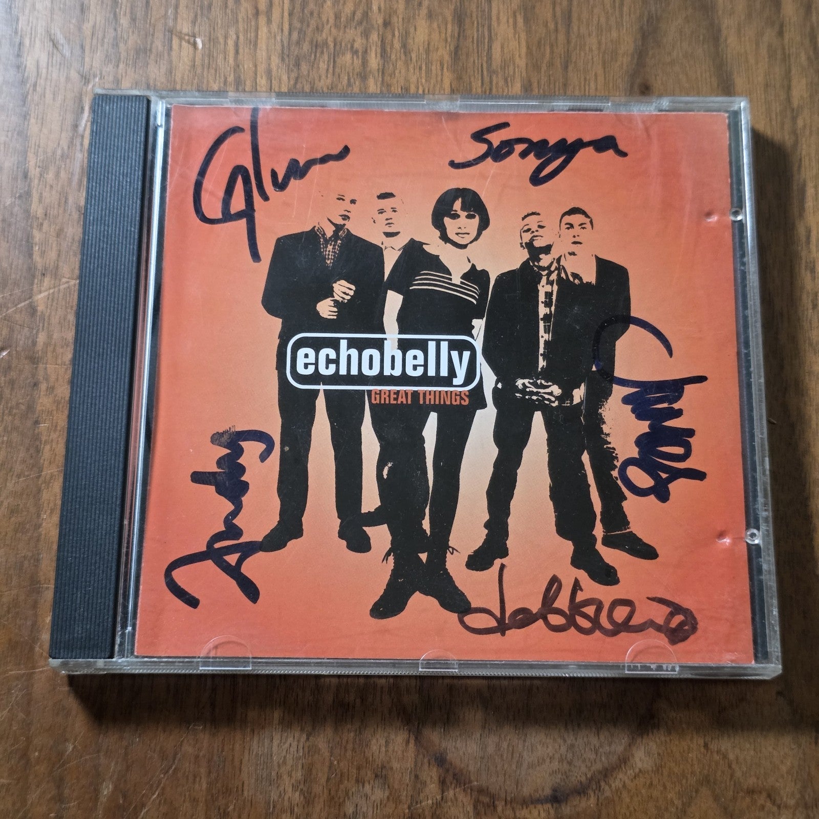 Echobelly - Great Things CD Single 1995 Britpop Promo Signed Autographed HTF