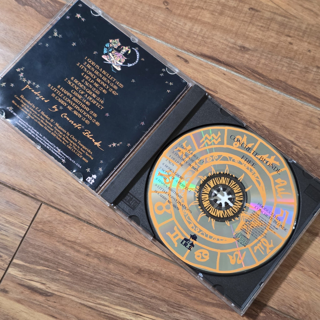 Concrete Blonde - Free CD 1989 I.R.S. Records Alternative Rock Johnette