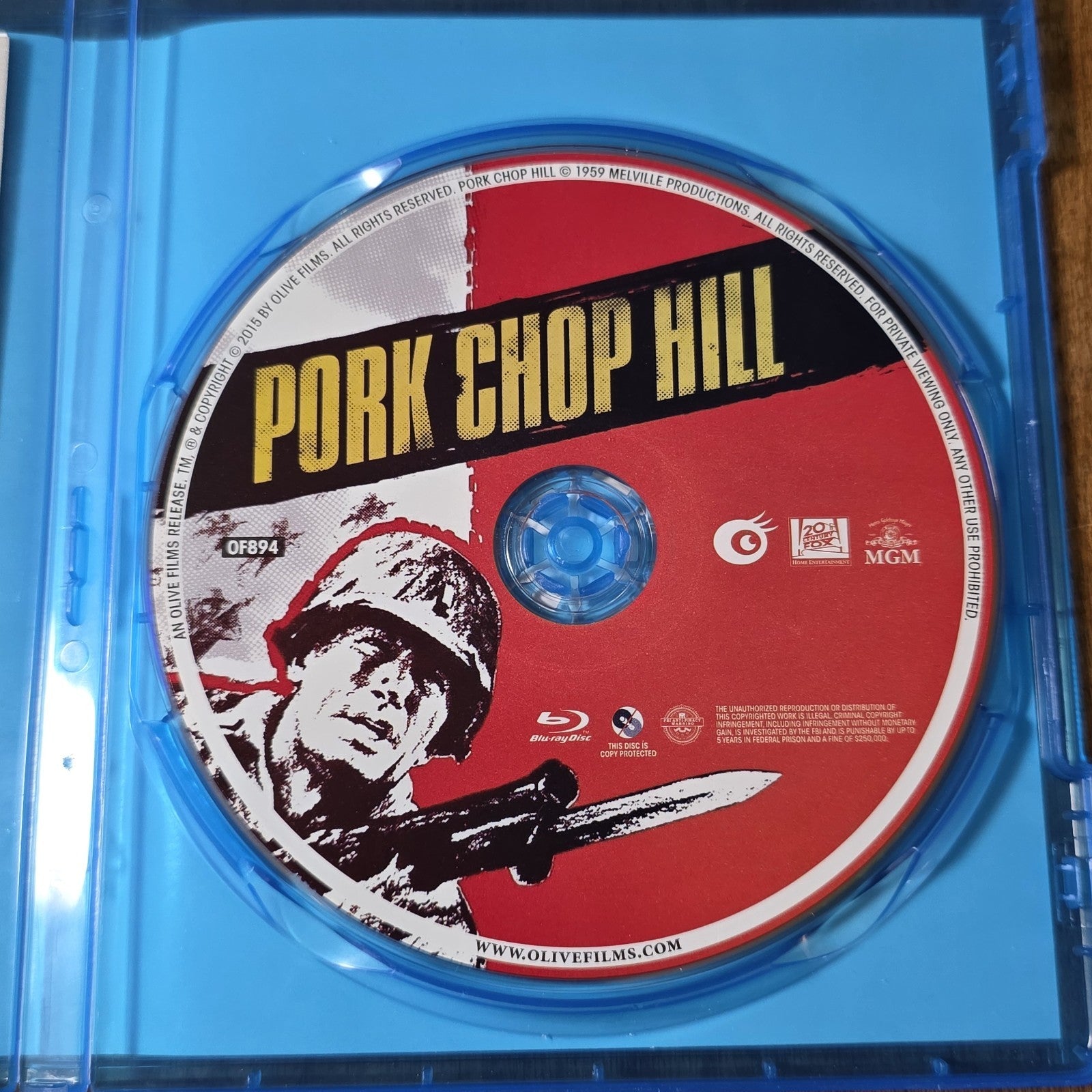 Pork Chop Hill Blu-ray 1959 War Gregory Peck Olive Films HTF