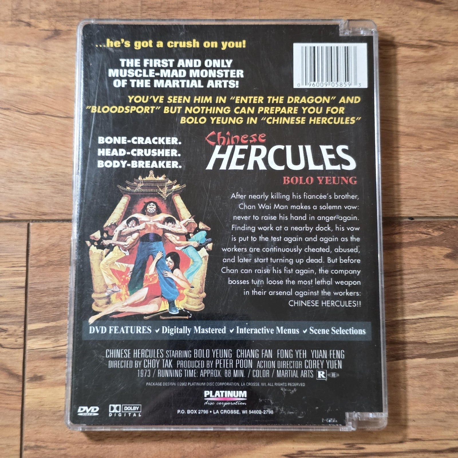 Chinese Hercules DVD 1973 Martial Arts