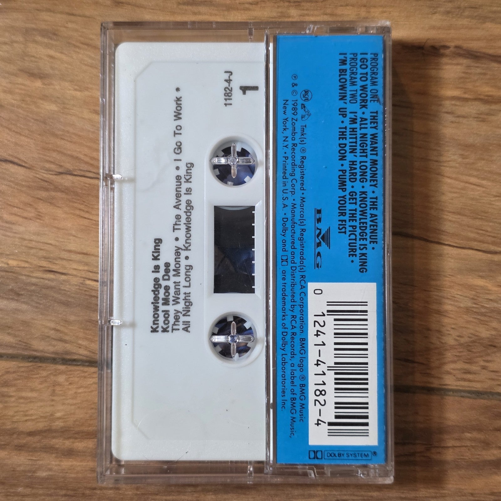 Kool Moe Dee - Knowledge Is King Album 1989 Hip Hop Cassette Jive Records
