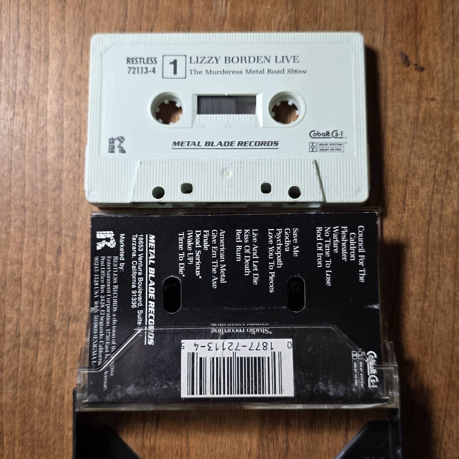 Lizzy Borden - The Murderess Metal Road Show Cassette Live 1986 Heavy Metal
