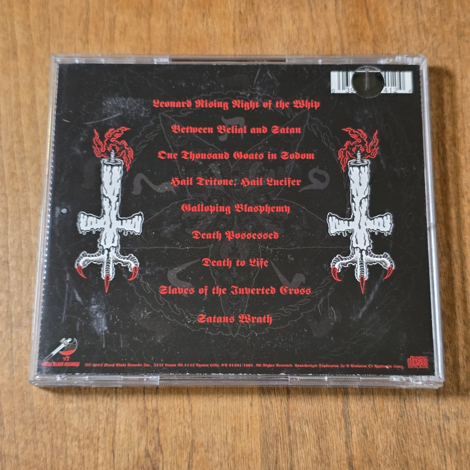 Satan's Wrath - Galloping Blasphemy CD 2012 Black Thrash Metal Metal Blade HTF