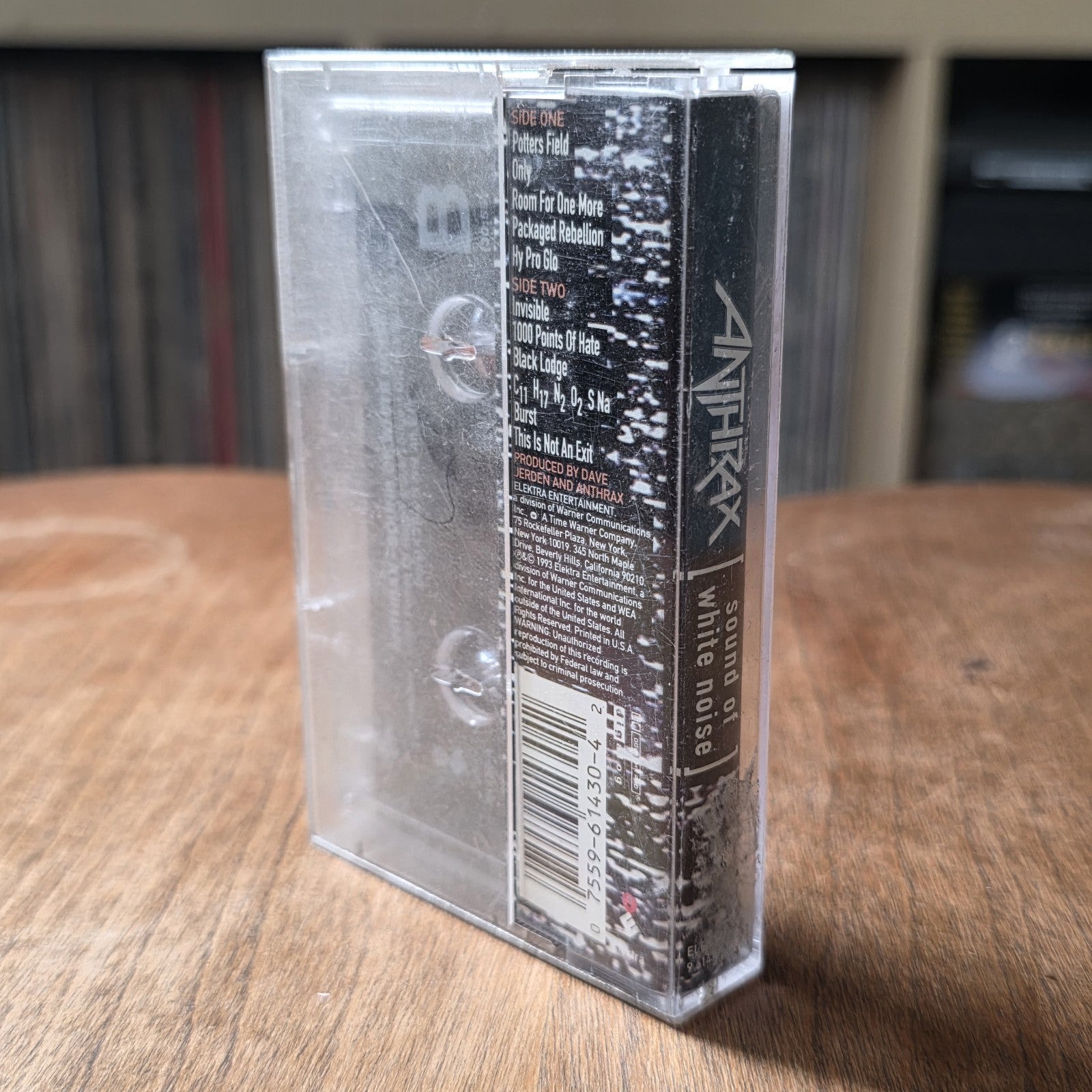 Anthrax - Sound of White Noise Cassette Album 1993 Heavy Metal