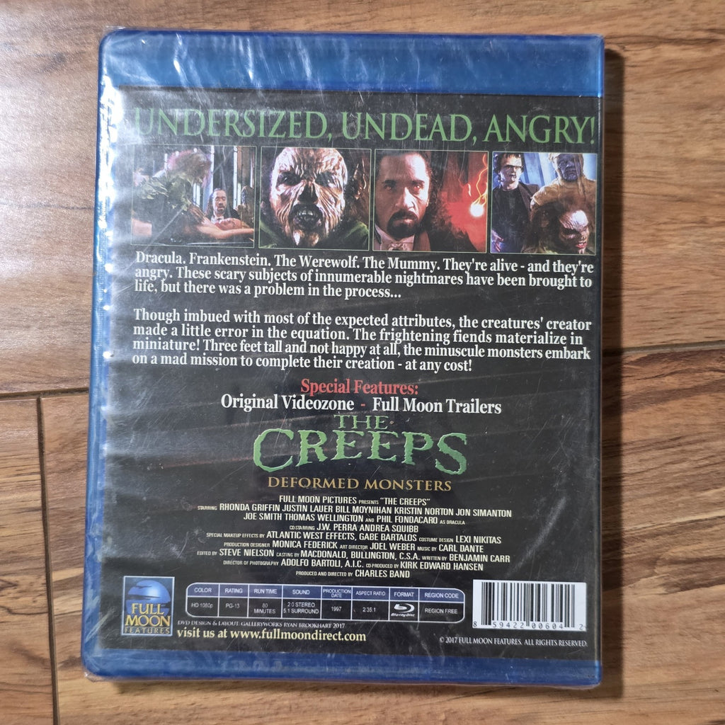 The Creeps Blu-ray 1997 Horror Cult Classic HTF New Sealed