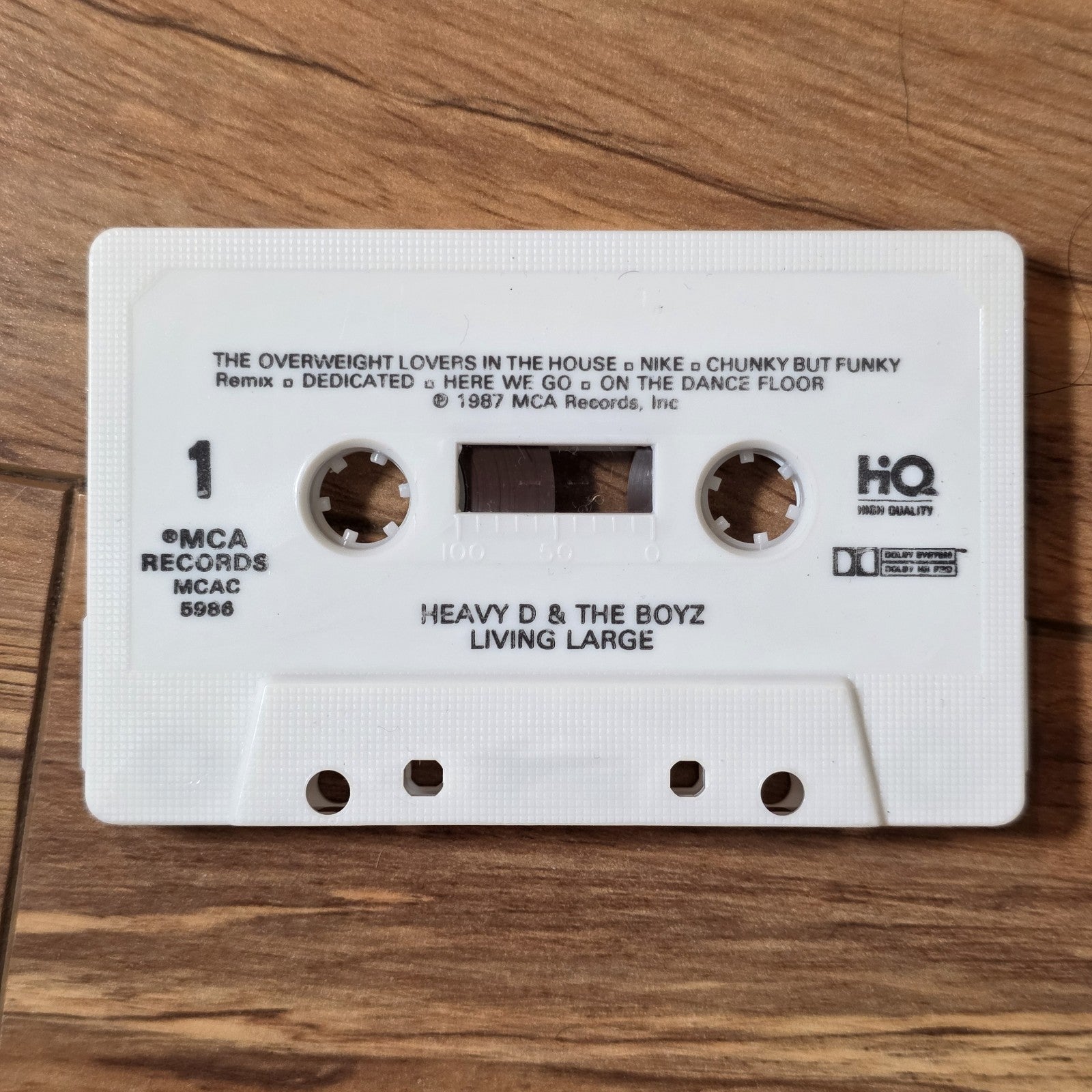 Heavy D & The Boyz - Living Large Album 1987 Hip Hop Cassette MCA Records