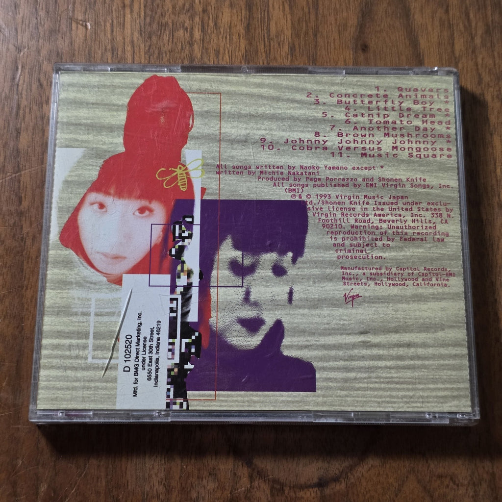 Shonen Knife - Rock Animals CD Album 1993 Alternative Rock