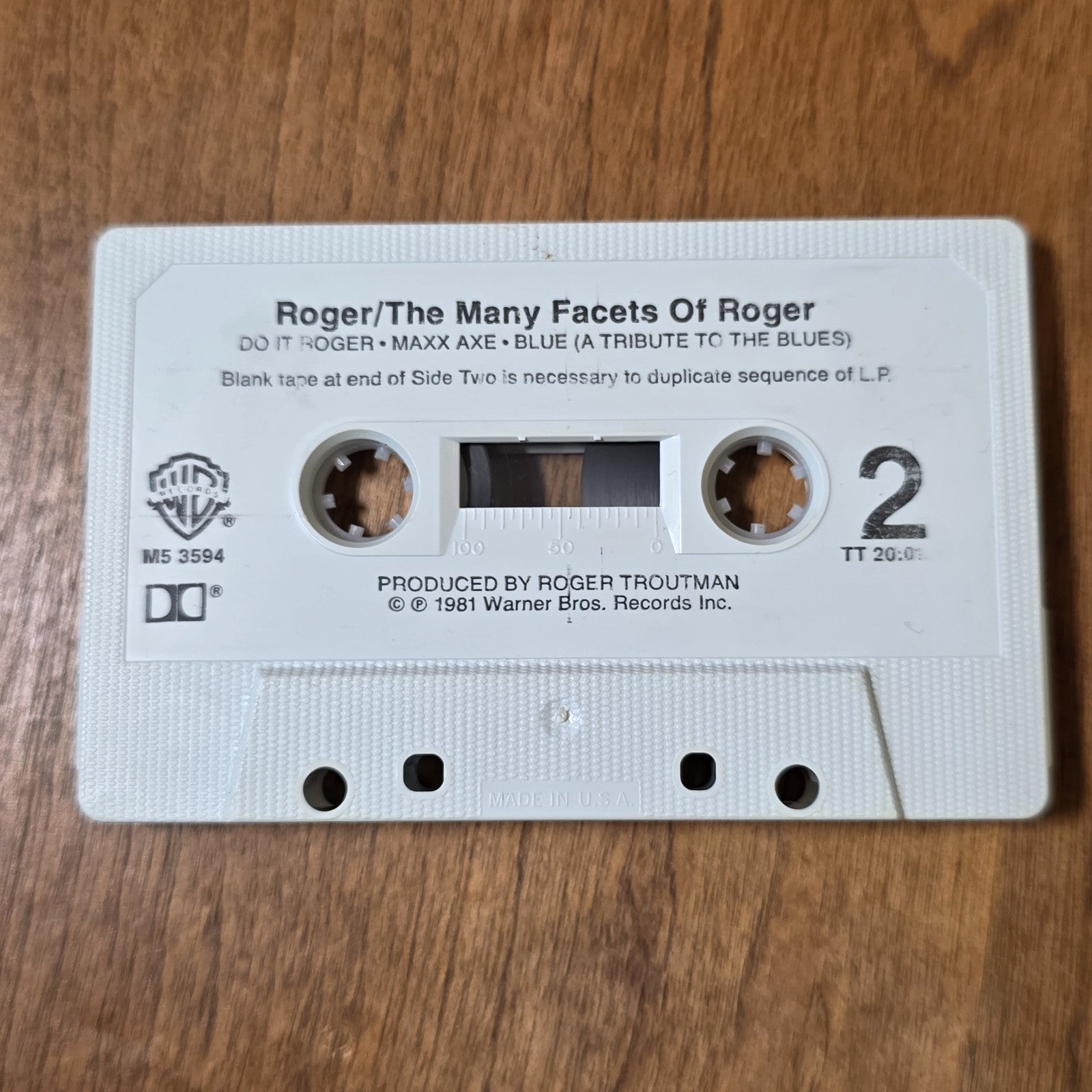 Roger - The Many Facets Of Roger Album 1981 Funk Soul Cassette WB Rare HTF