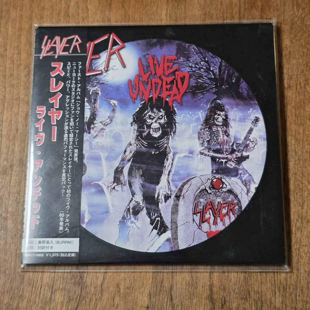Slayer - Live Undead CD Album 1984 Thrash Metal Japan Import Obi Rare HTF