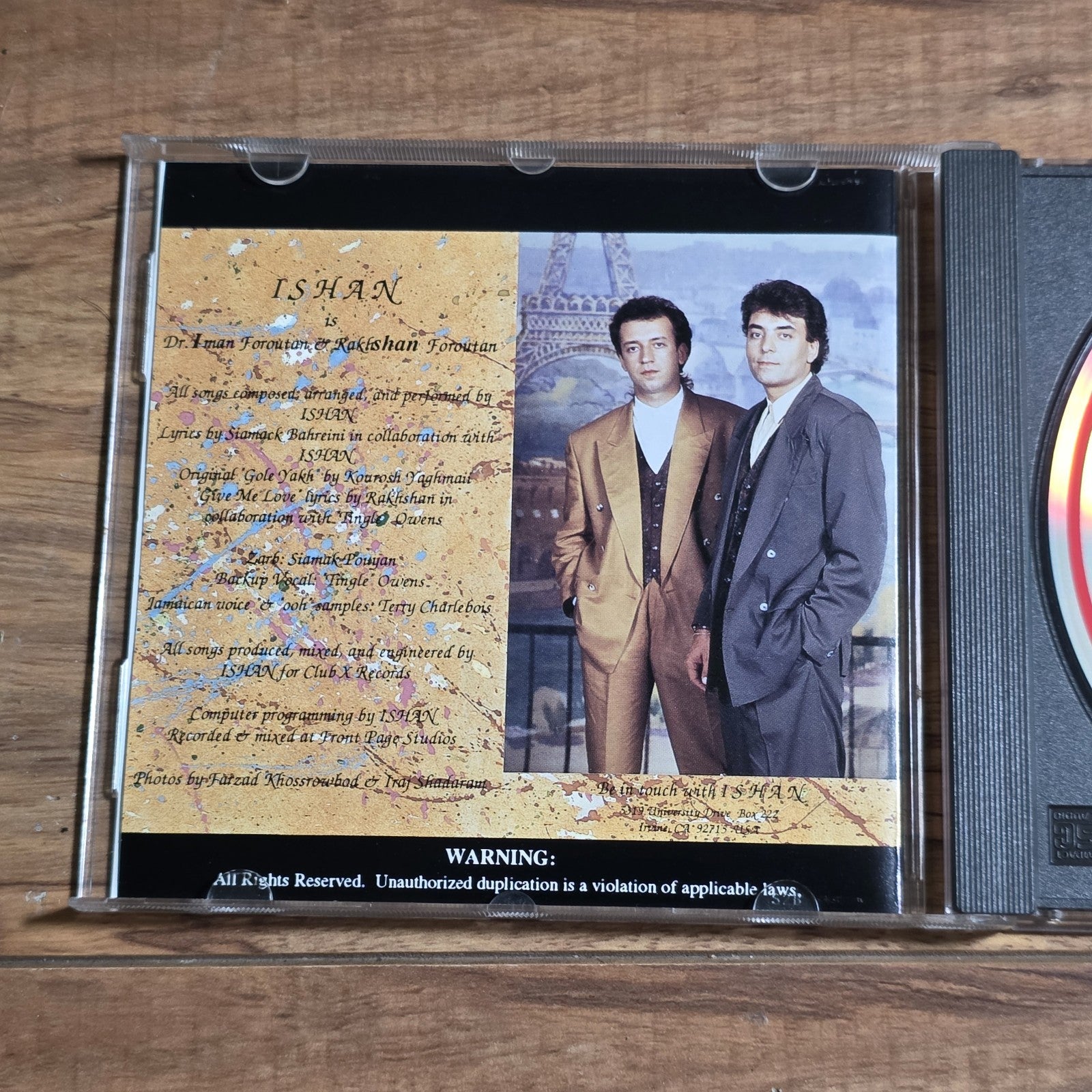 Ishan - Self-Titled CD Album 1993 Club Electronic Remixes Club X Rare HTF