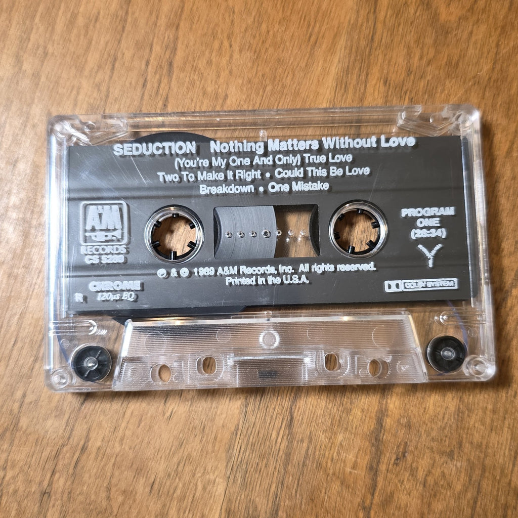 Seduction - Nothing Matters Without Love Album 1989 Pop Dance Cassette Vendetta