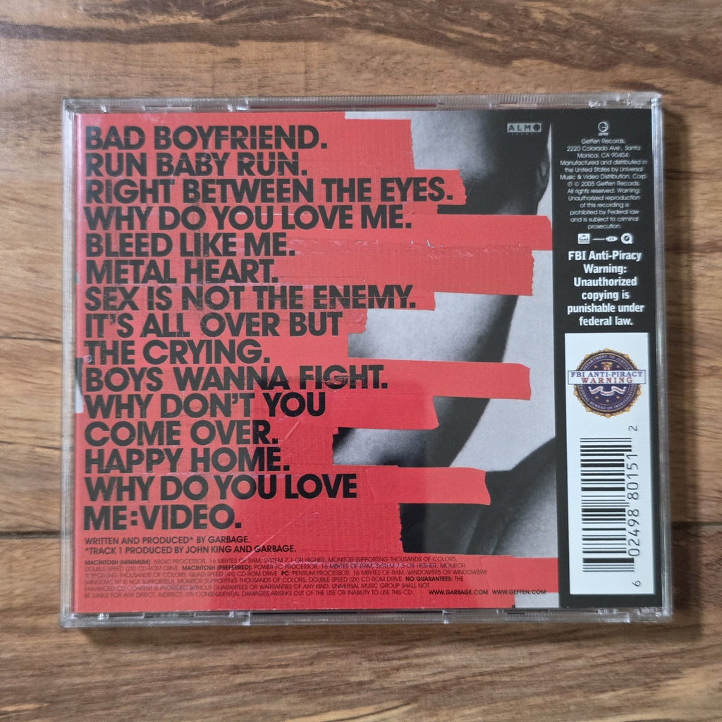 Garbage - Bleed Like Me CD Album 2005 Alternative Rock