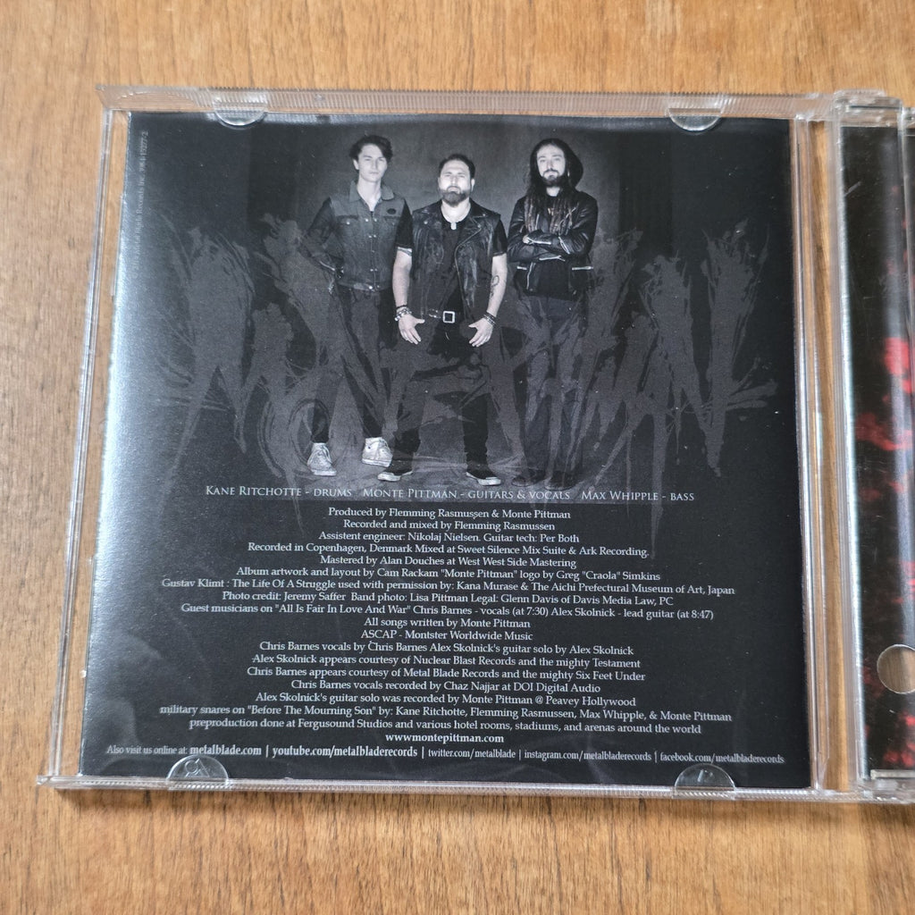 Monte Pittman - Power of Three CD Album 2014 Heavy Metal Metal Blade Records