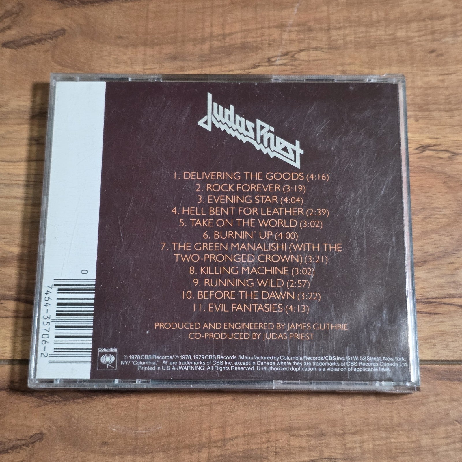 Judas Priest - Hell Bent For Leather CD Album 1978 Heavy Metal
