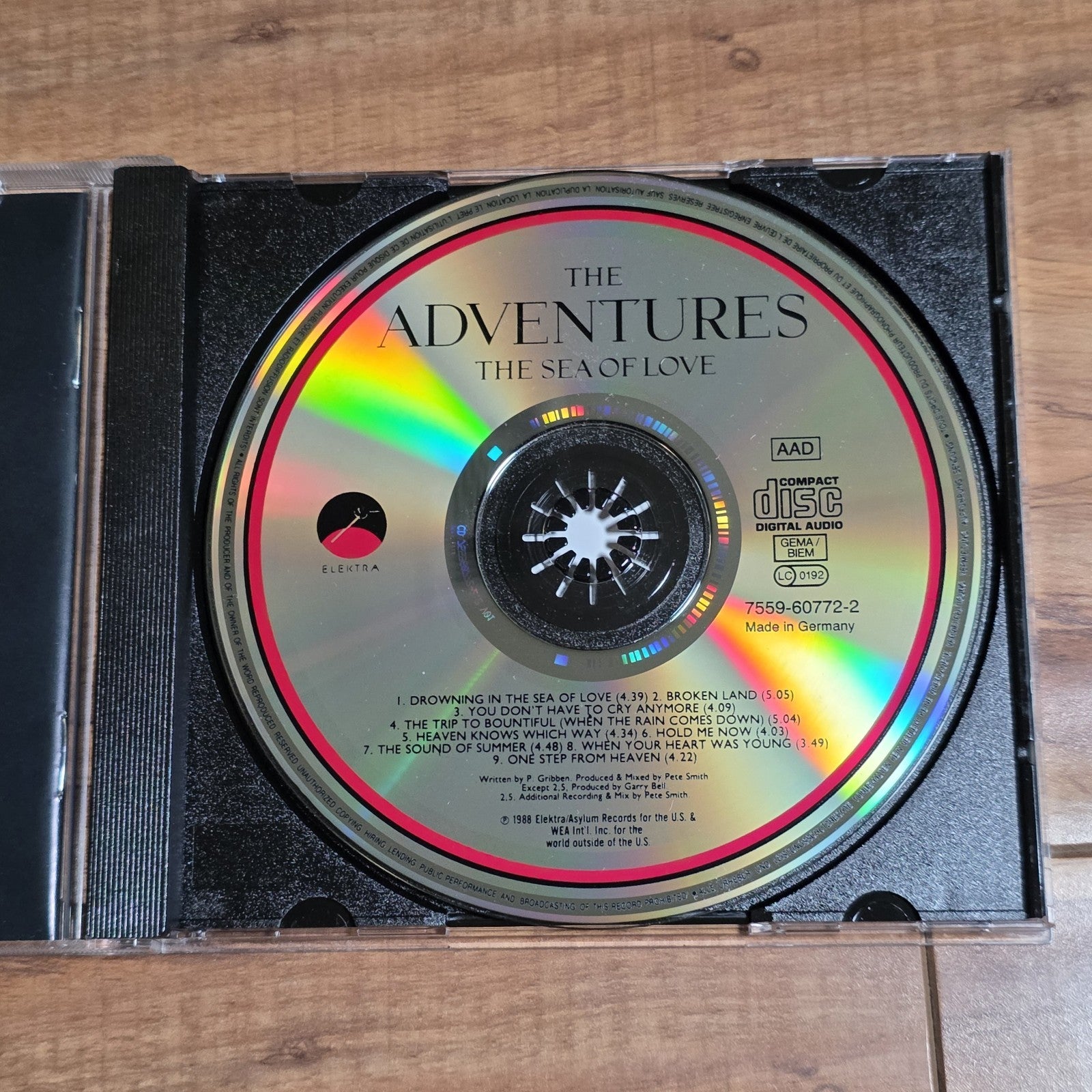 The Adventures - The Sea Of Love CD Album 1988 New Wave Pop
