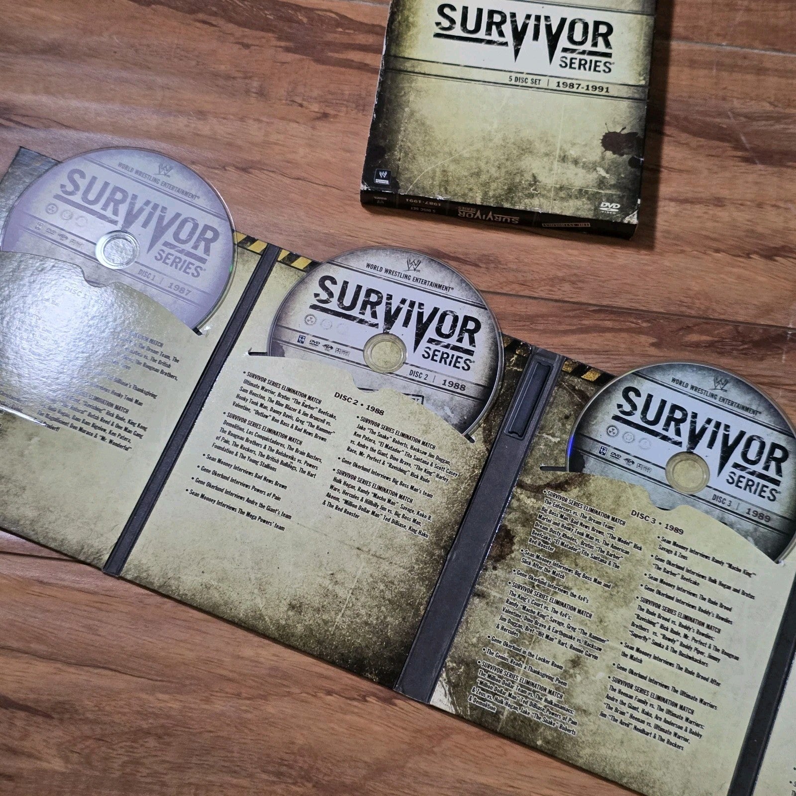 WWE Survivor Series The Anthology 1987-1991 DVD Box Set Wrestling Rare HTF
