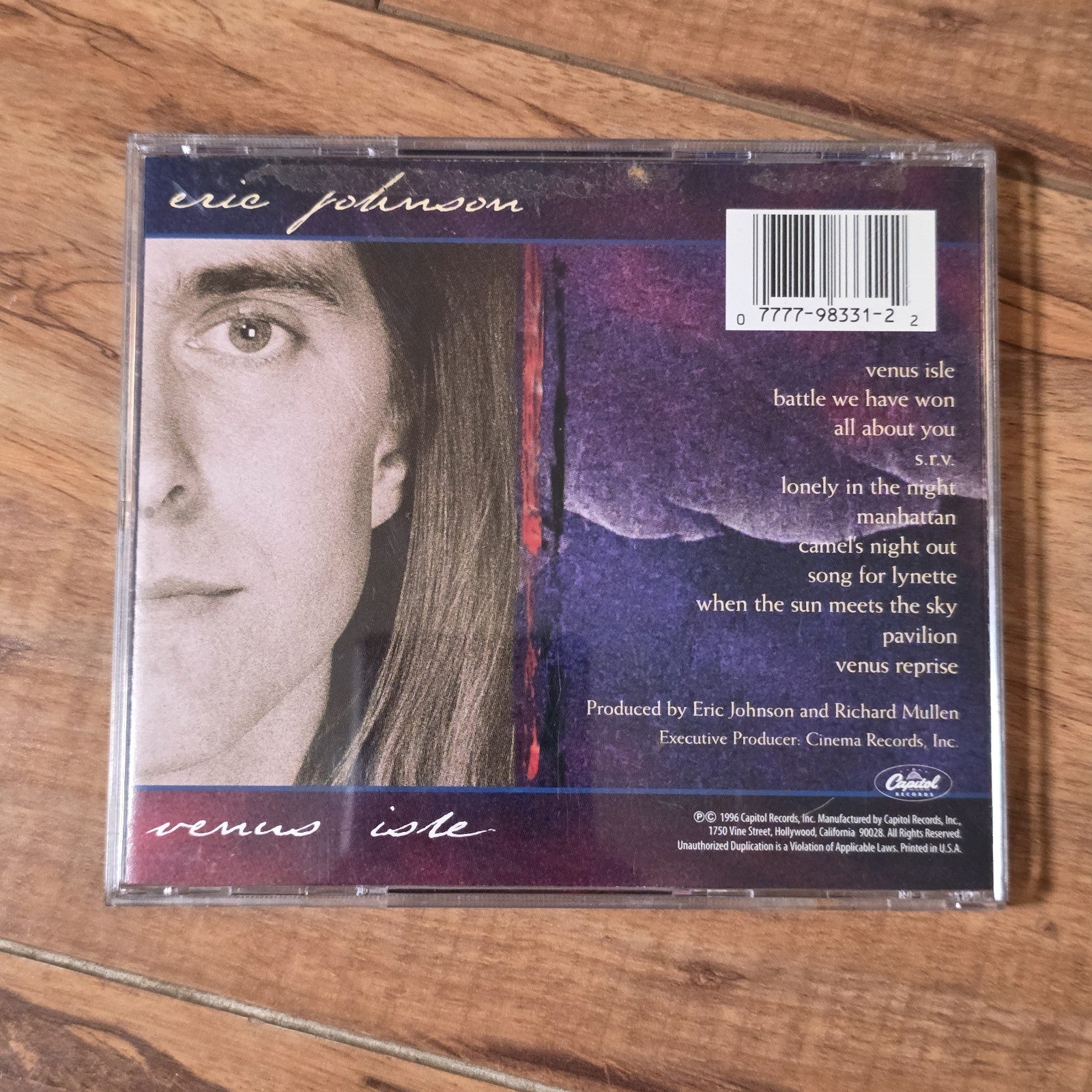 Eric Johnson - Venus Isle CD 1996 Capitol Records Guitar Virtuoso Rock