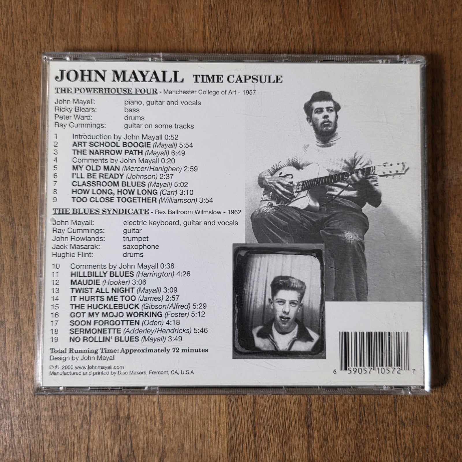 John Mayall - Time Capsule CD 2000 Private Stash Autographed Signed Rare HTF