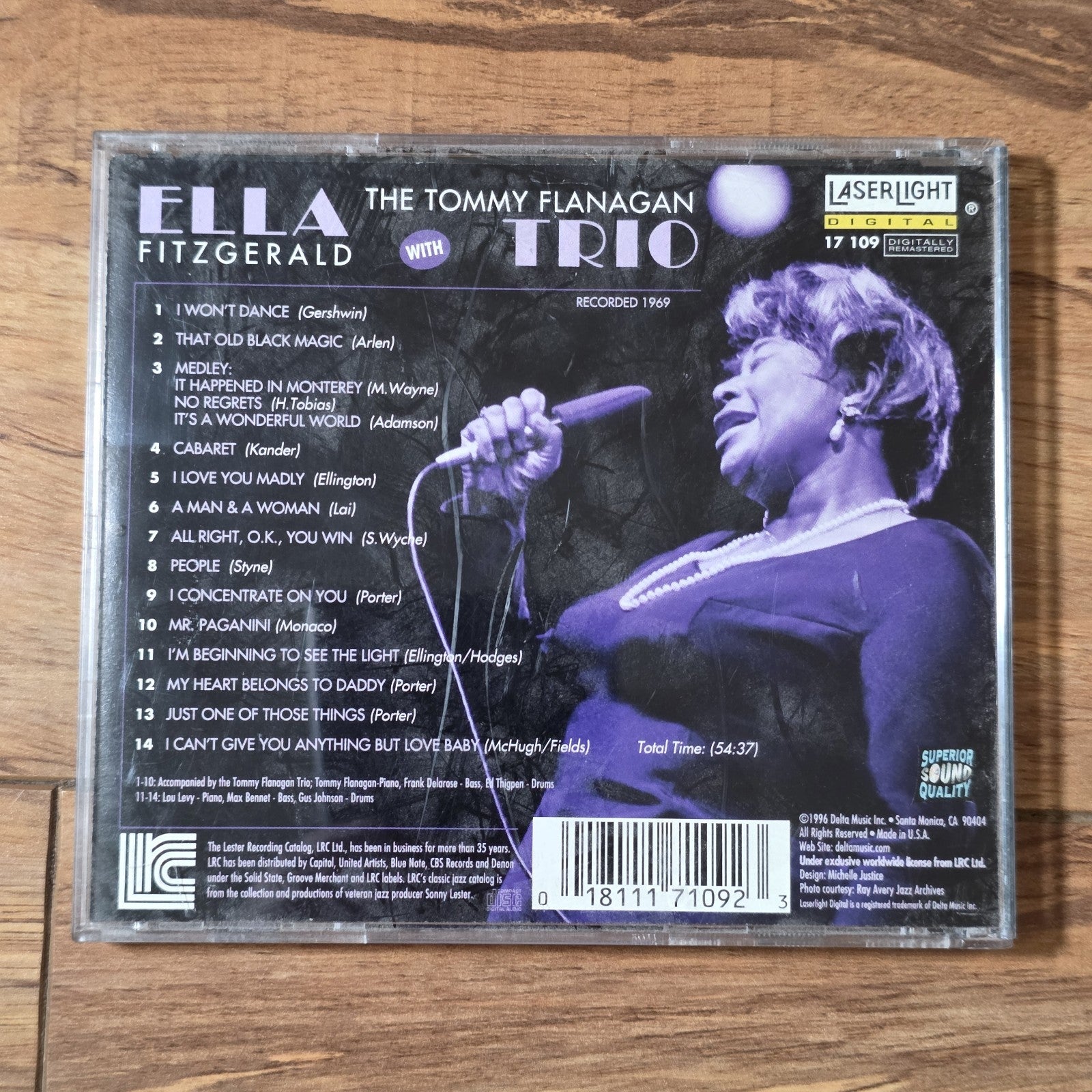 Ella Fitzgerald - Ella Fitzgerald With Tommy Flanagan Trio CD Album 1977 Jazz