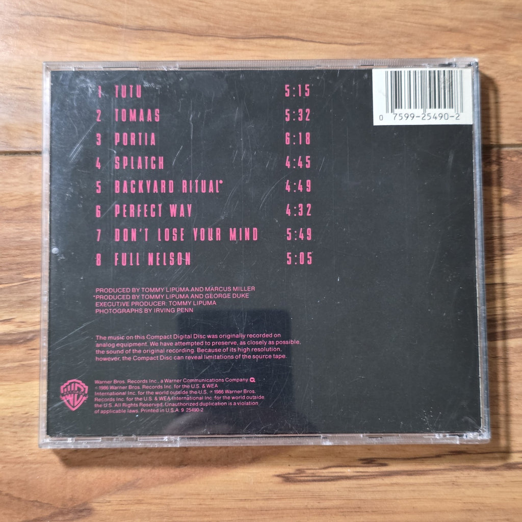 Miles Davis - Tutu CD Album 1990 Jazz