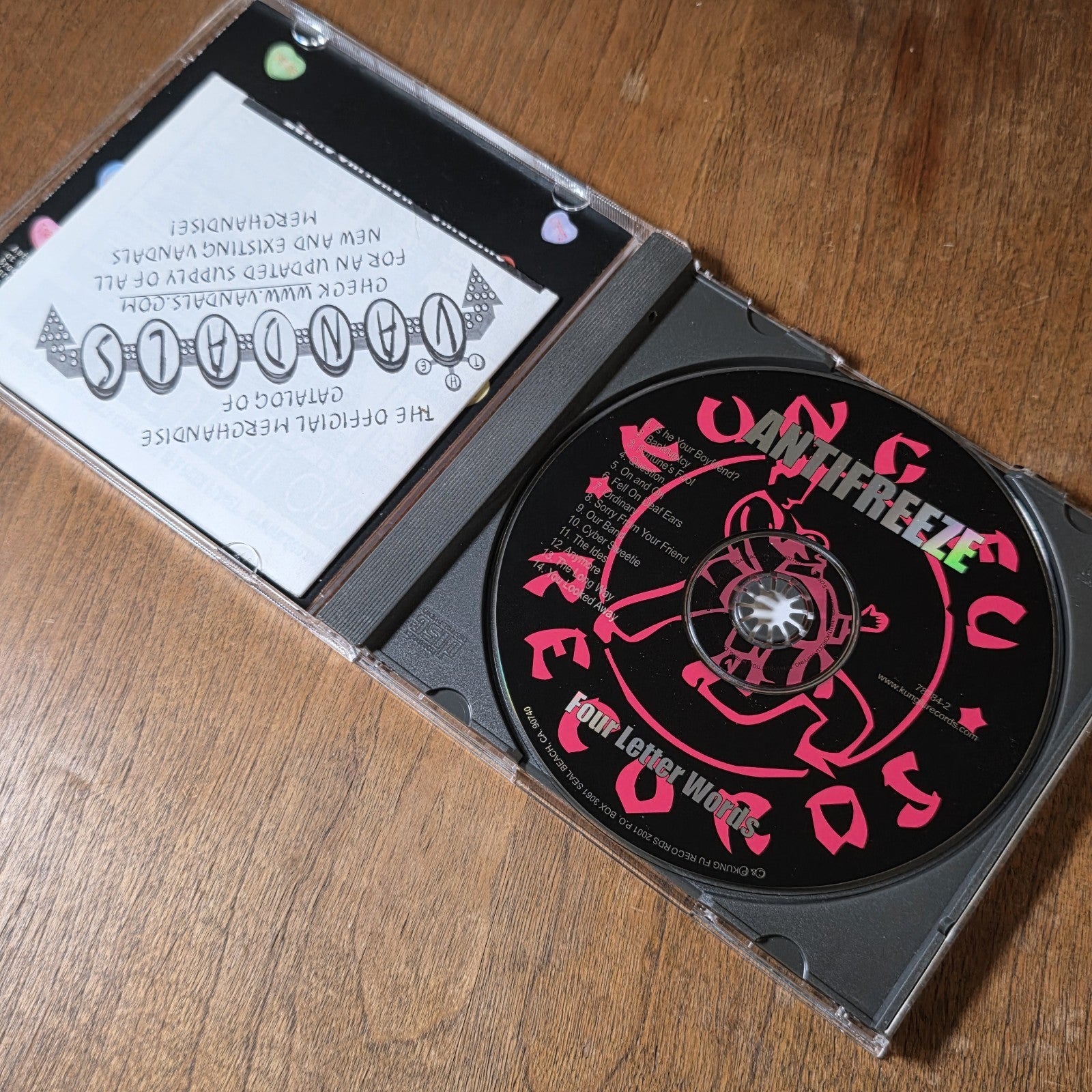 Antifreeze - Four Letter Words CD Album 2003 Pop Punk Kung Fu Records