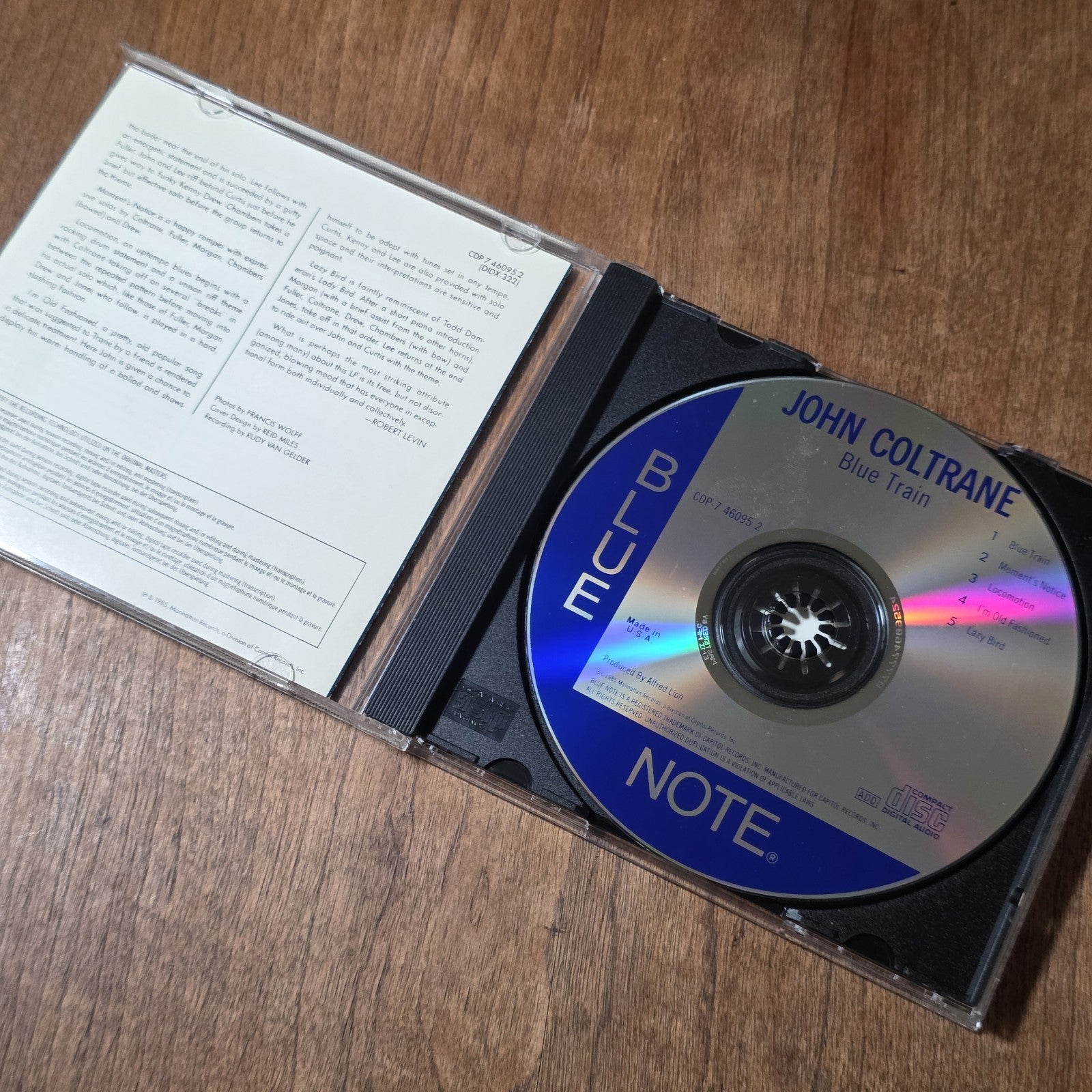 John Coltrane - Blue Train CD Album 1958 Jazz Blue Note