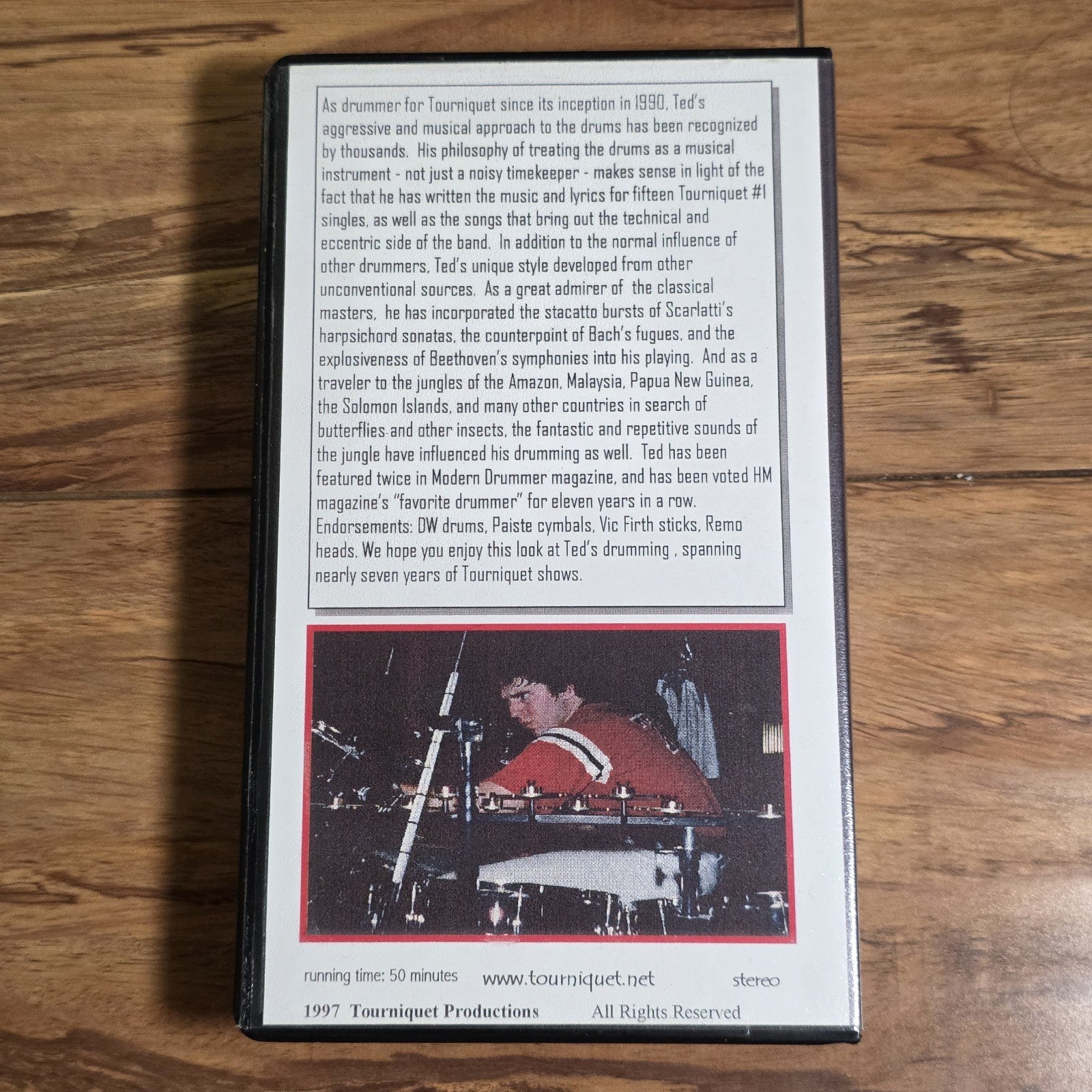 Ted Kirkpatrick - Tourniquet Drum Solos VHS 1997 Heavy Metal Rare HTF