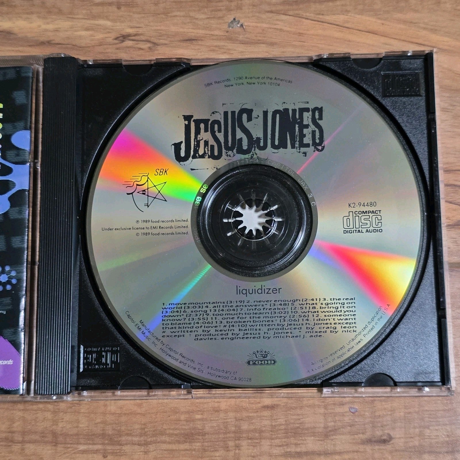 Jesus Jones - Liquidizer CD Album 1989 Alternative Rock