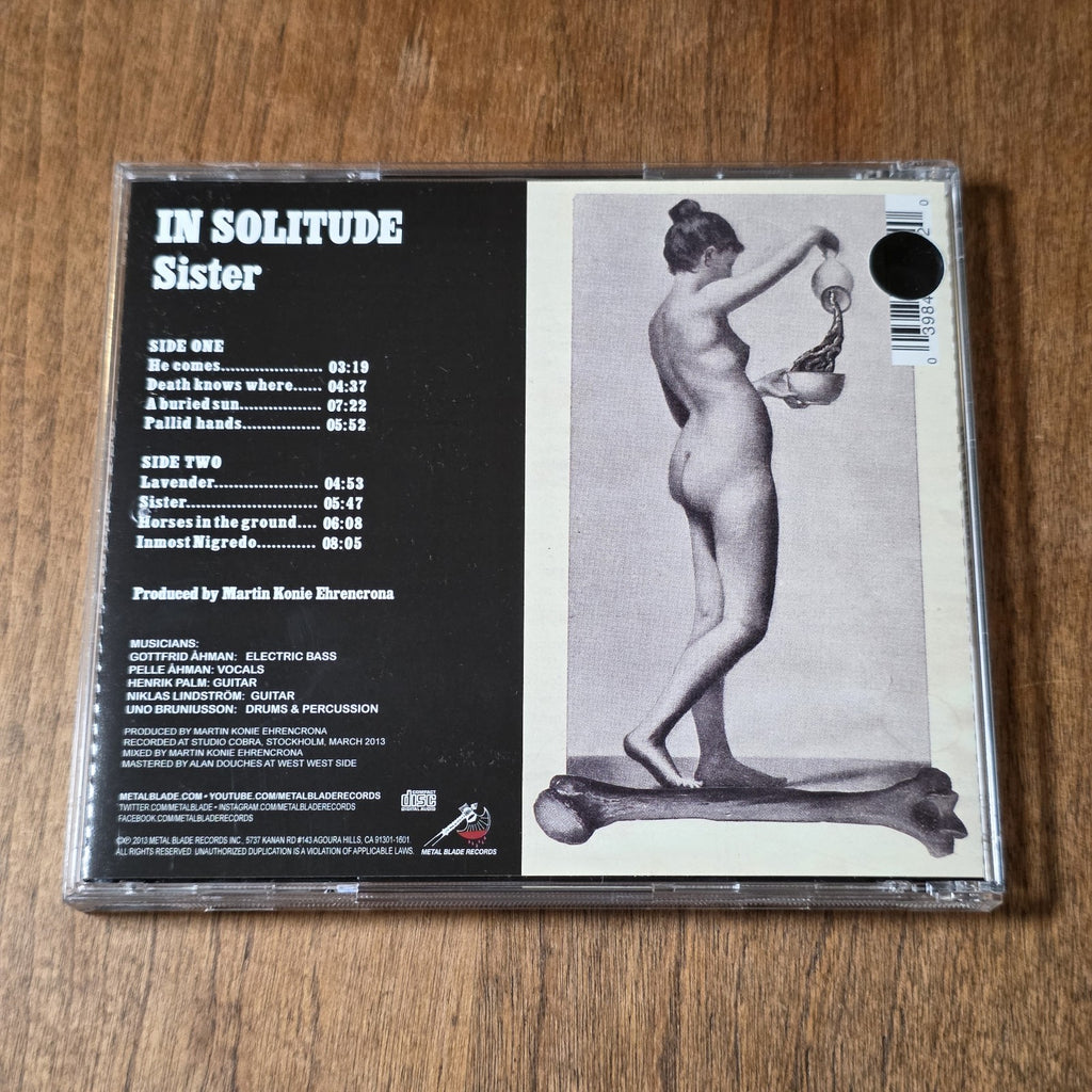 In Solitude - Sister CD Album 2013 Heavy Metal