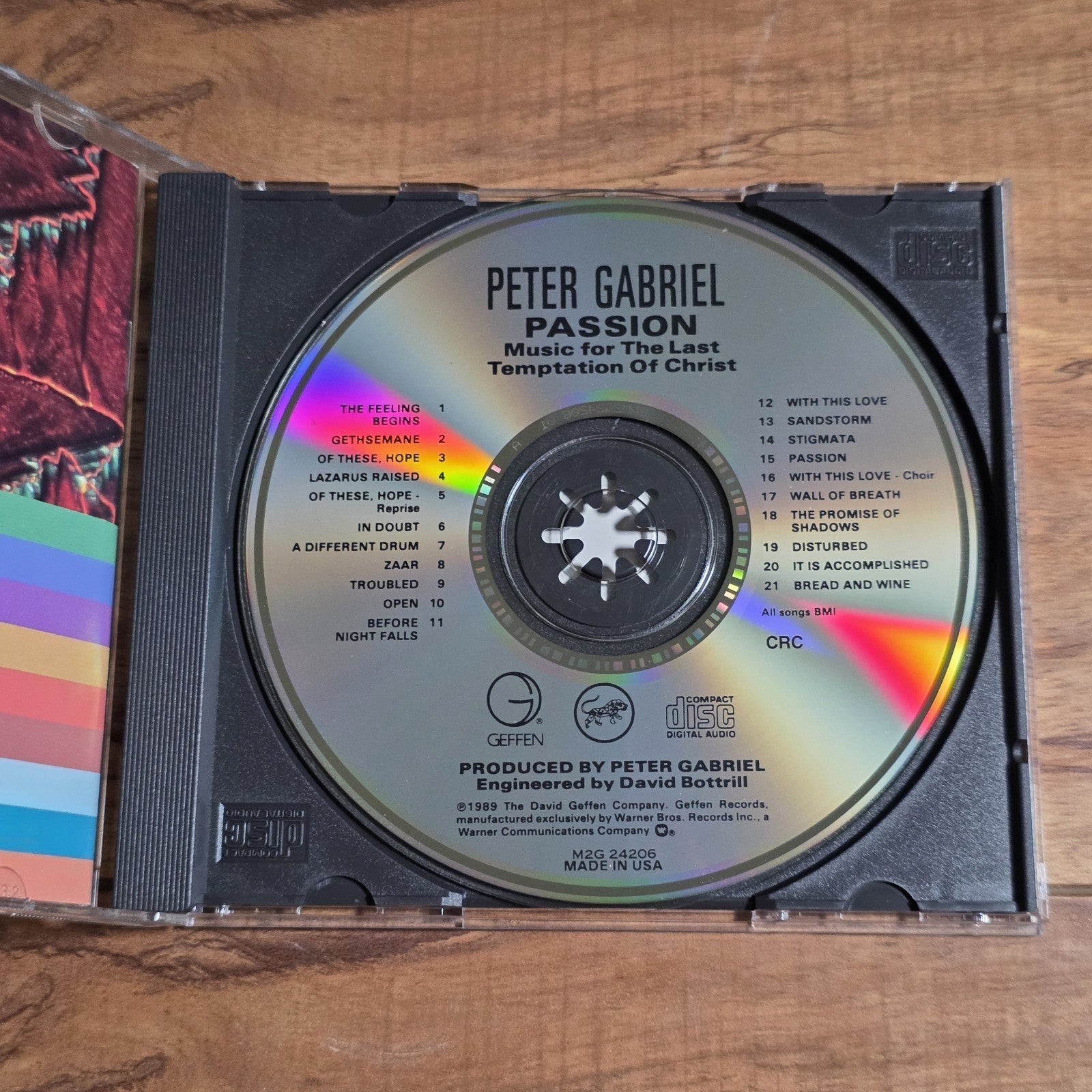 Peter Gabriel - Passion Music For The Last Temptation Of Christ CD Soundtrack