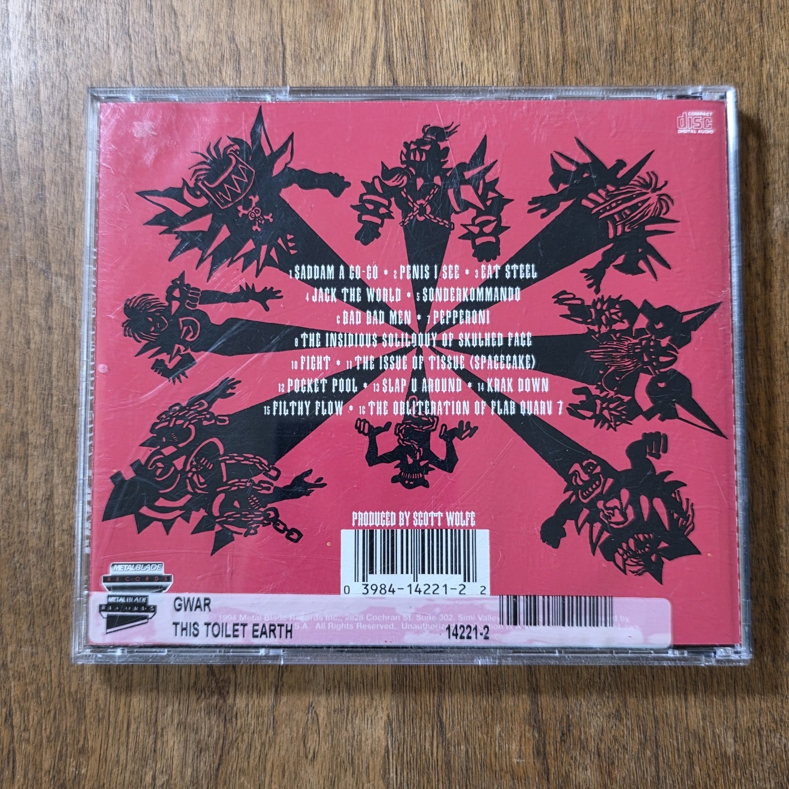 GWAR - This Toilet Earth CD Album 1994 Thrash Metal Metal Blade Rare HTF