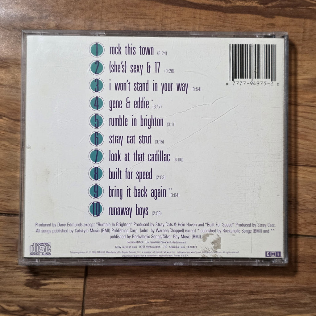 Stray Cats - The Best Of Rock This Town CD Compilation 1990 Rockabilly