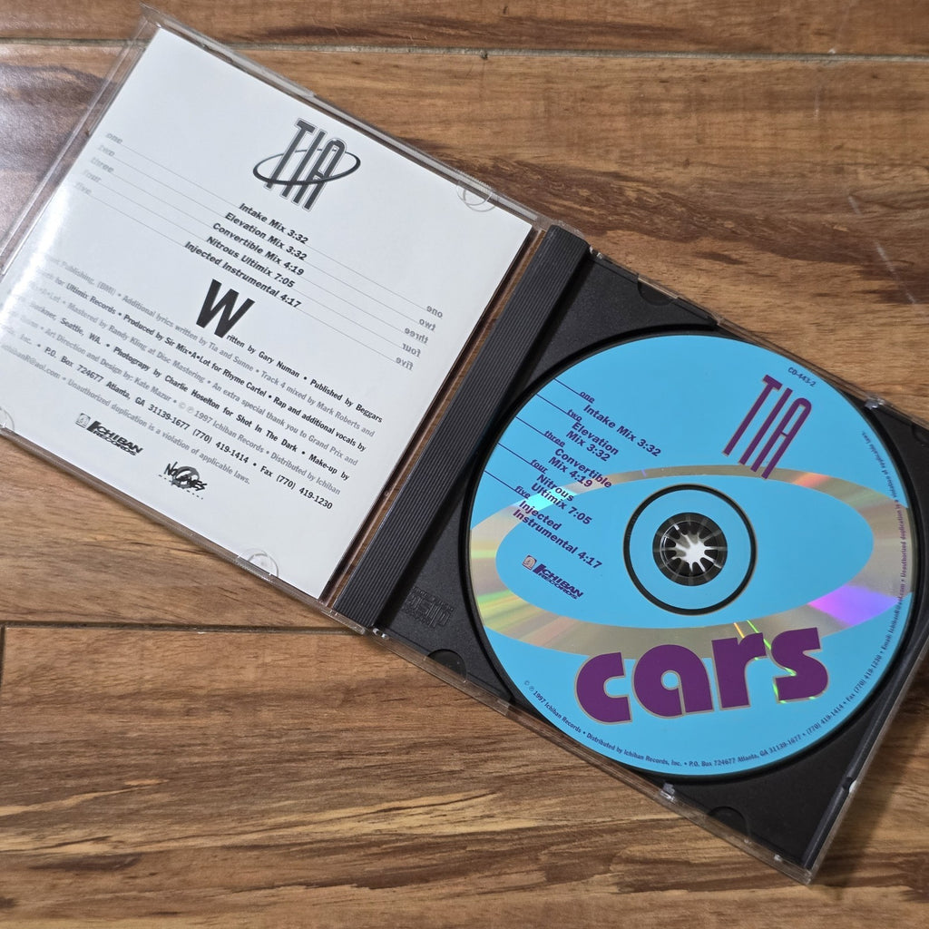 Tia - Cars CD Single 1990 Freestyle Pop Rock