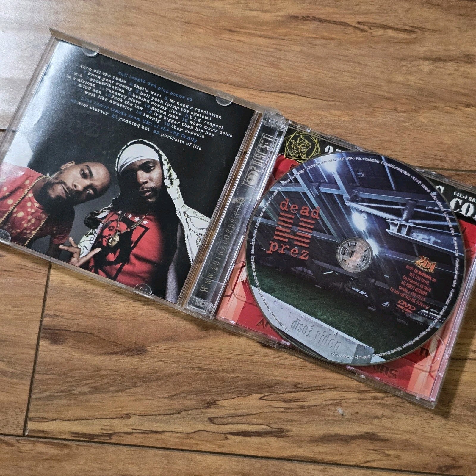 Dead Prez - Live in San Francisco CD DVD Live Album 2008 Hip Hop HTF