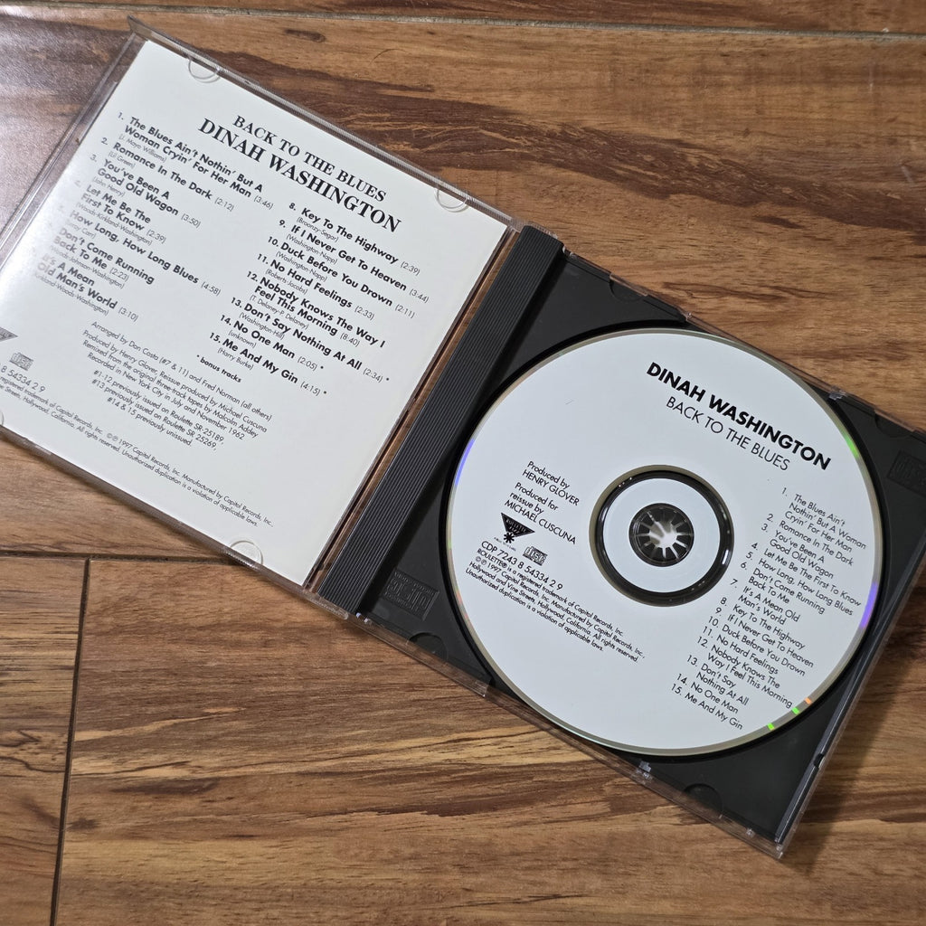 Dinah Washington - Back to the Blues CD Album 1963 Blues