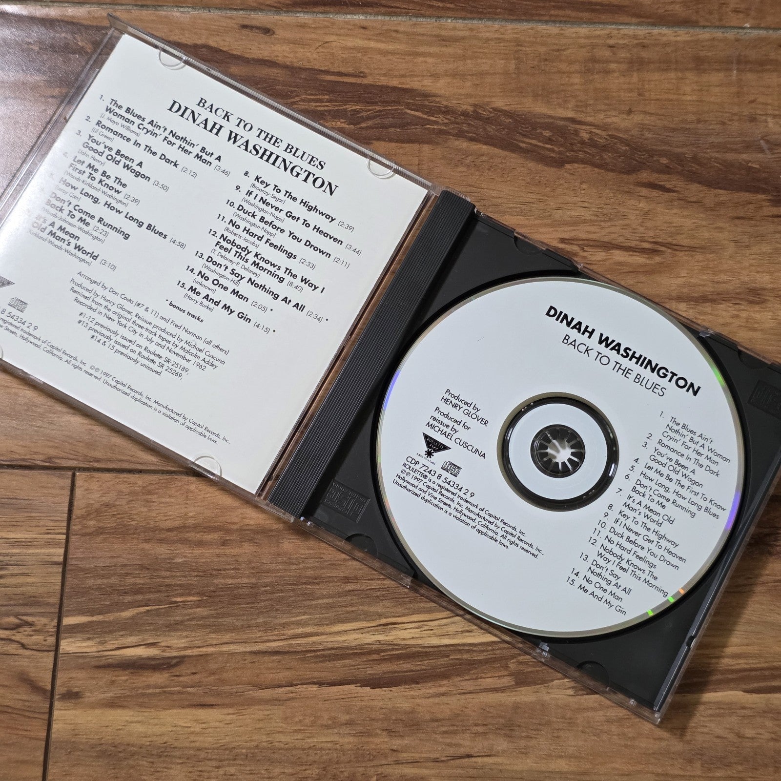 Dinah Washington - Back to the Blues CD Album 1963 Blues