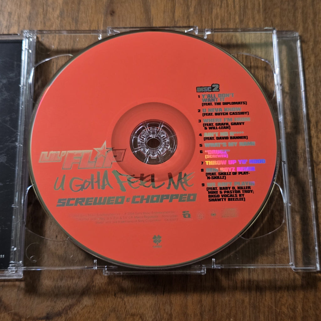 Lil' Flip - U Gotta Feel Me CD 2004 Hip Hop Screwed Chopped 2 Disc Rare HTF