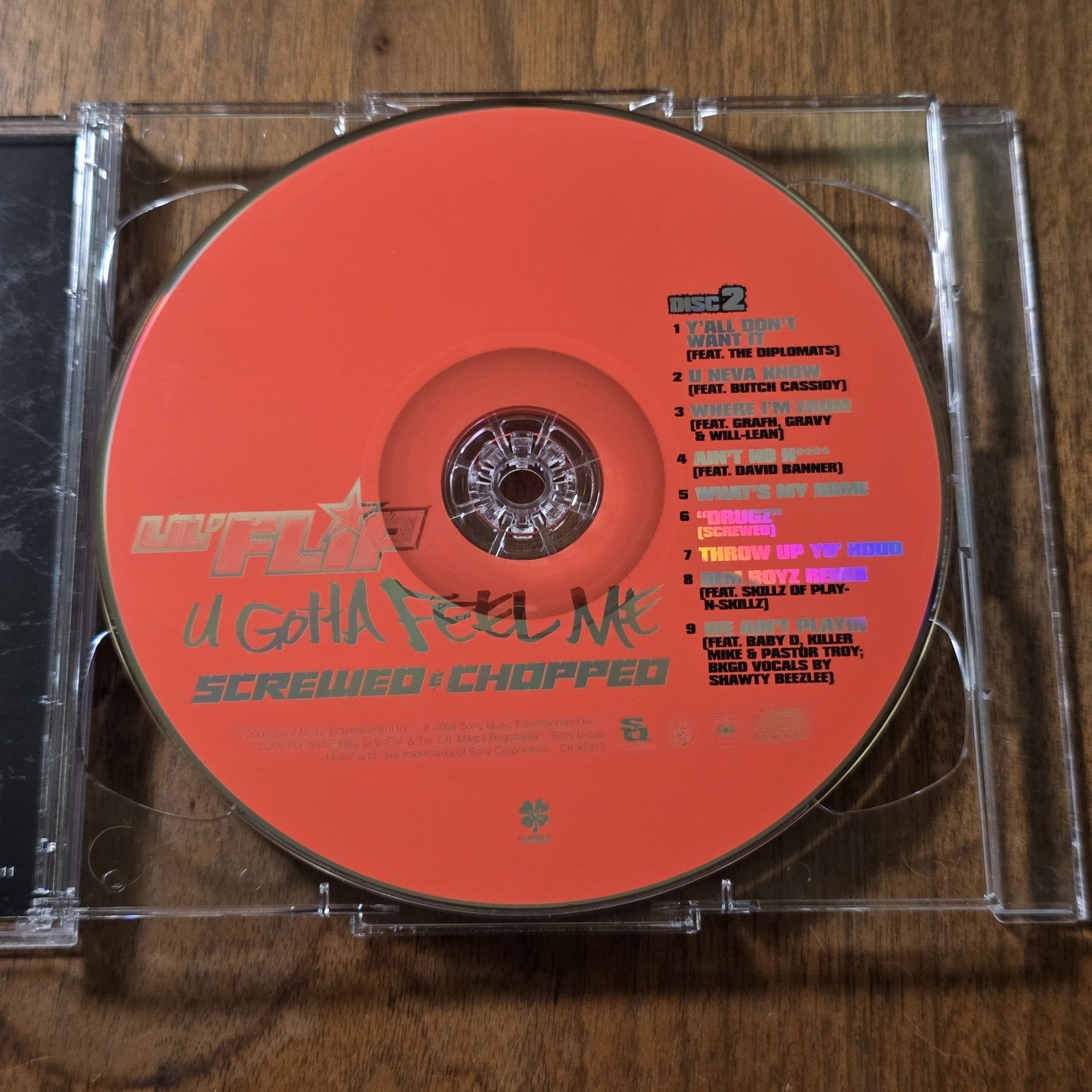 Lil' Flip - U Gotta Feel Me CD 2004 Hip Hop Screwed Chopped 2 Disc Rare HTF