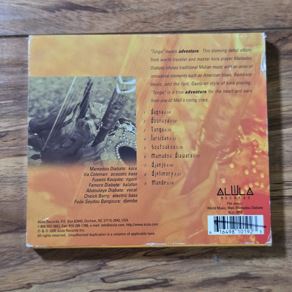 Mamadou Diabate - Tunga CD Album 2000 African Folk Mali Rare HTF