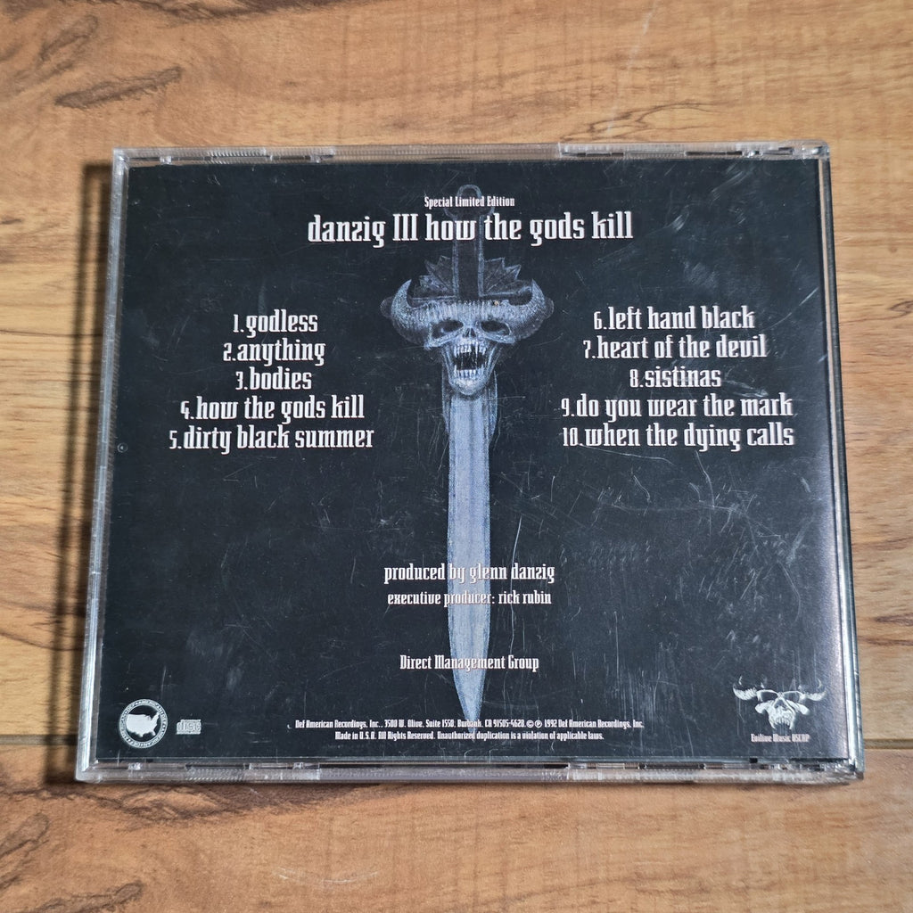 Danzig - Danzig III How the Gods Kill CD Album 1992 Heavy Metal Rare HTF