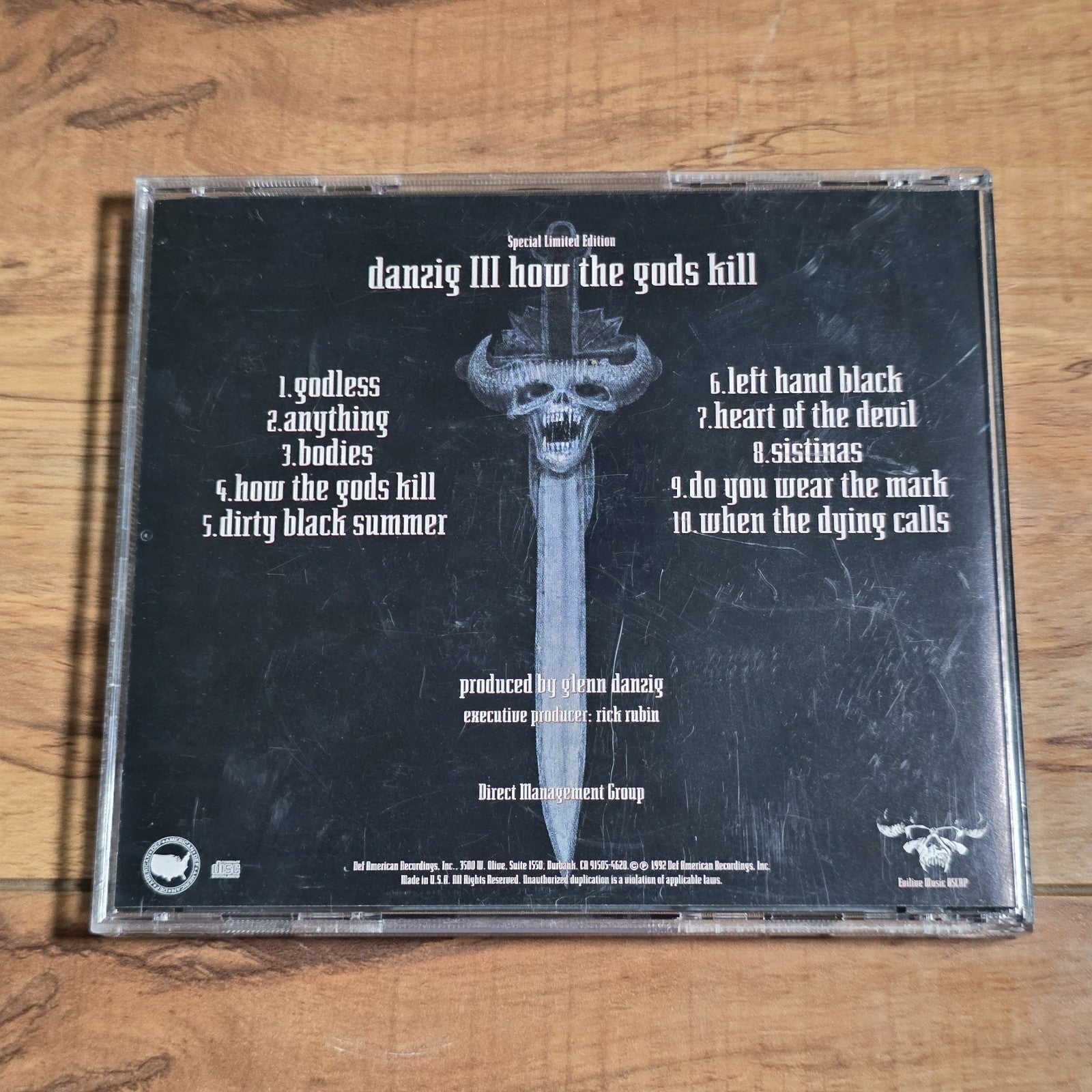 Danzig - Danzig III How the Gods Kill CD Album 1992 Heavy Metal Rare HTF