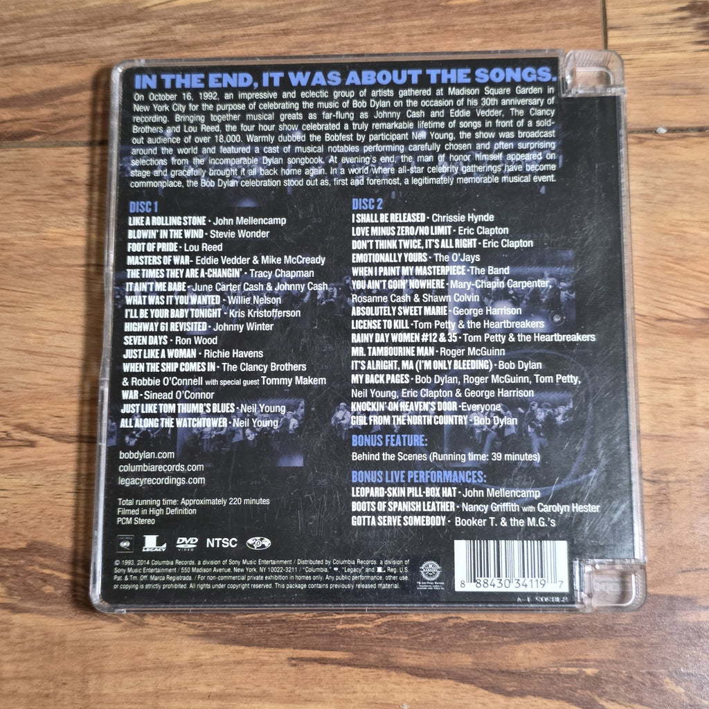 Bob Dylan - 30th Anniversary Concert Celebration DVD Live 2014 Folk Rock HTF
