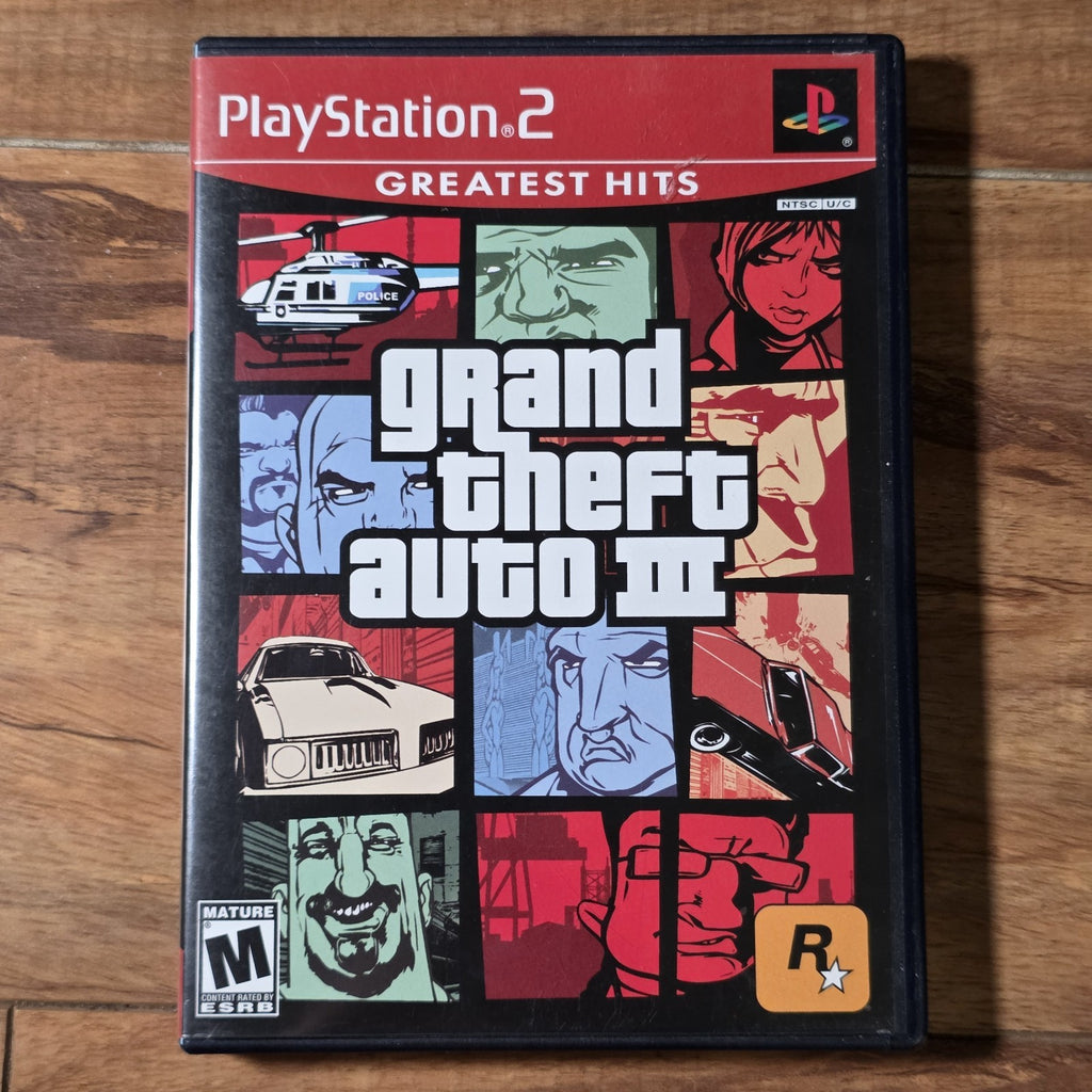 Grand Theft Auto III 2001 Sony Playstation 2 PS2 Red Label Rockstar Games CIB